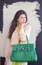 Emerald green bag