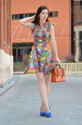 Parrot Print Dress