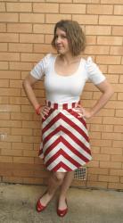 Amanda vs The Chevron Ginger Skirt