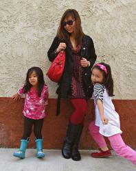 Burgundy Cowboy Boots, An Anorak and Valentine's Day Pretzel Wreaths