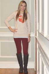 OLD NAVY CHERRY SWEATER