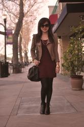 Casual in Burgundy (and New Hair Color!)
