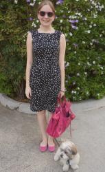 French Connection Polka Dot Dress, Balenciaga Magenta Work | Asos Red Tulip Dress, Louis Vuitton Neverfull