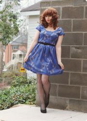Blue Lace Dress for a Valentine Date Night