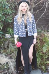 Evil Twin yin yang jacket & maxi skirt