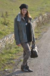 Outfit of the day: Maxi parka and camouflage