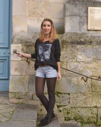 Look 10 : Et puis elle fume.