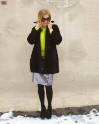 Neon Green and Sequins