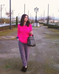 Pink Tricot + Pyjama pants