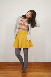 My Style: Mustard circle skirt