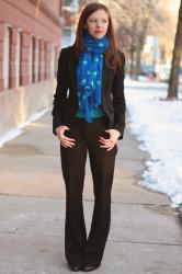 A Cobalt & Turquoise Polka Dot Outfit Saver 