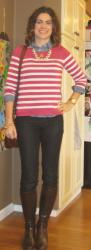 Chambray, Stripes & A How-To On Layering Necklaces