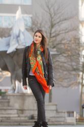 Orange Hèrmes Scarf