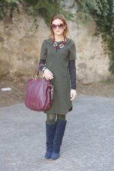 Marc by Marc Jacobs olive green dress