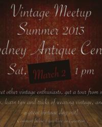 Vintage Meetup Summer 2013 Sydney! (NEW DATE)