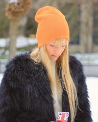 Orange beanie