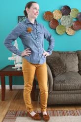 Mama/Baby Style: Chambray & Yellow