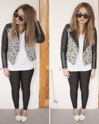 paisley biker jacket 