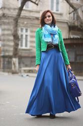 Bright blue