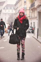 #StreetStyle fleuri dans le Marais, Paris.