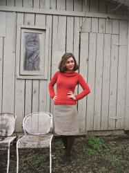 Completed: Red Cashmerino Cowl, mmm