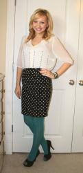 Wear to Work Wednesday: Polka Dots & Teal