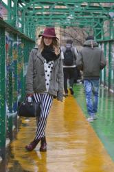Outfit of the day: Milan Fashion Week / Dots and stripes