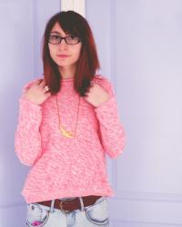 Gold and pink.