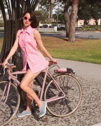 spring time bicycle accidents and pink polyester 