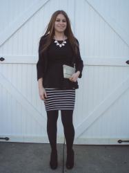 Look What I Got Link Up: Peplum + Stripes