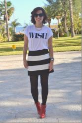 B&W Striped Skirt II