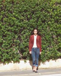 Veste couleur safran