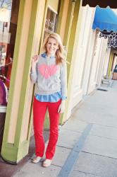 3 ways to wear red pants
