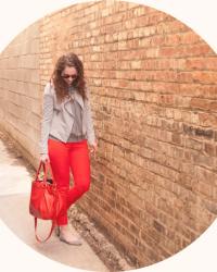 dotty, sunnies, and red pants
