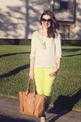 late adopter: neon skinnies