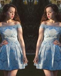 Off-The-Shoulder Alice in Wonderland / Marie Antoinette Dress