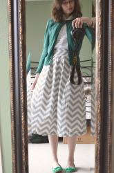 Sunday Style // Chevron Skirt for St. Patricks Day