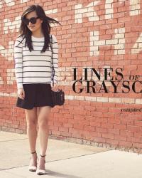 lines of grayscale.