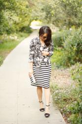 Mixing Prints :: Florals and Stripes