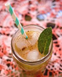 Cinnamon Honey Mint Iced Coffee