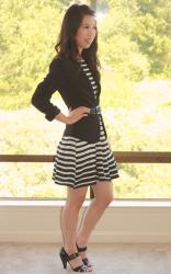 DIY: B&W Striped Dress 