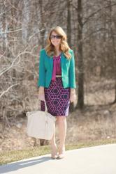 Geometric Purple and Teal Geometric Purple and Teal