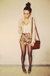 floral shorts