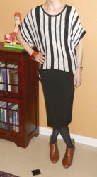 What I Wore: Stripey and Slouchy