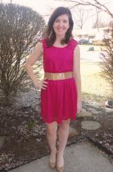 Mother/Daughter Remix: Hot Pink Lace Dress