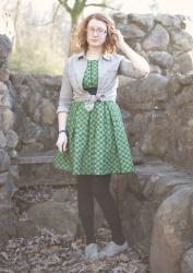 5 Ways: Green Anthropologie Dress