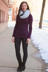 DIY No-Knit Yarn Scarf - Weekend Wear