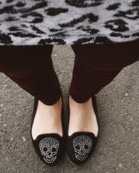 Skulls, oxblood & animal print