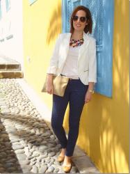 White Blazer and Dots