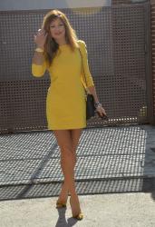MUSTARD-YELLOW DRESS